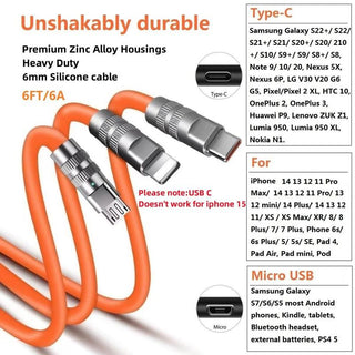 3 ln1 Type-c Data Cable