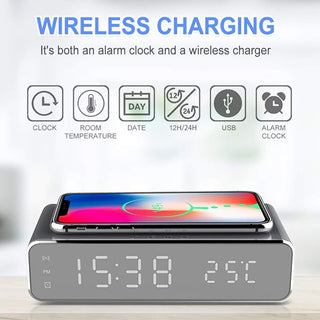 Wireless Charging Alarm Clock