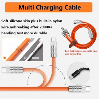 3 ln1 Type-c Data Cable